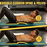 POWER GUIDANCE Ab Exercise Mat Sit Up Pad Core Trainer Black view 5