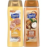Suave Body Wash Variety 2-Pack, Milk & Honey + Cocoa Butter & Shea – Gentle Body Washes with Sweet Blend Oil Essence, 18 Oz Ea