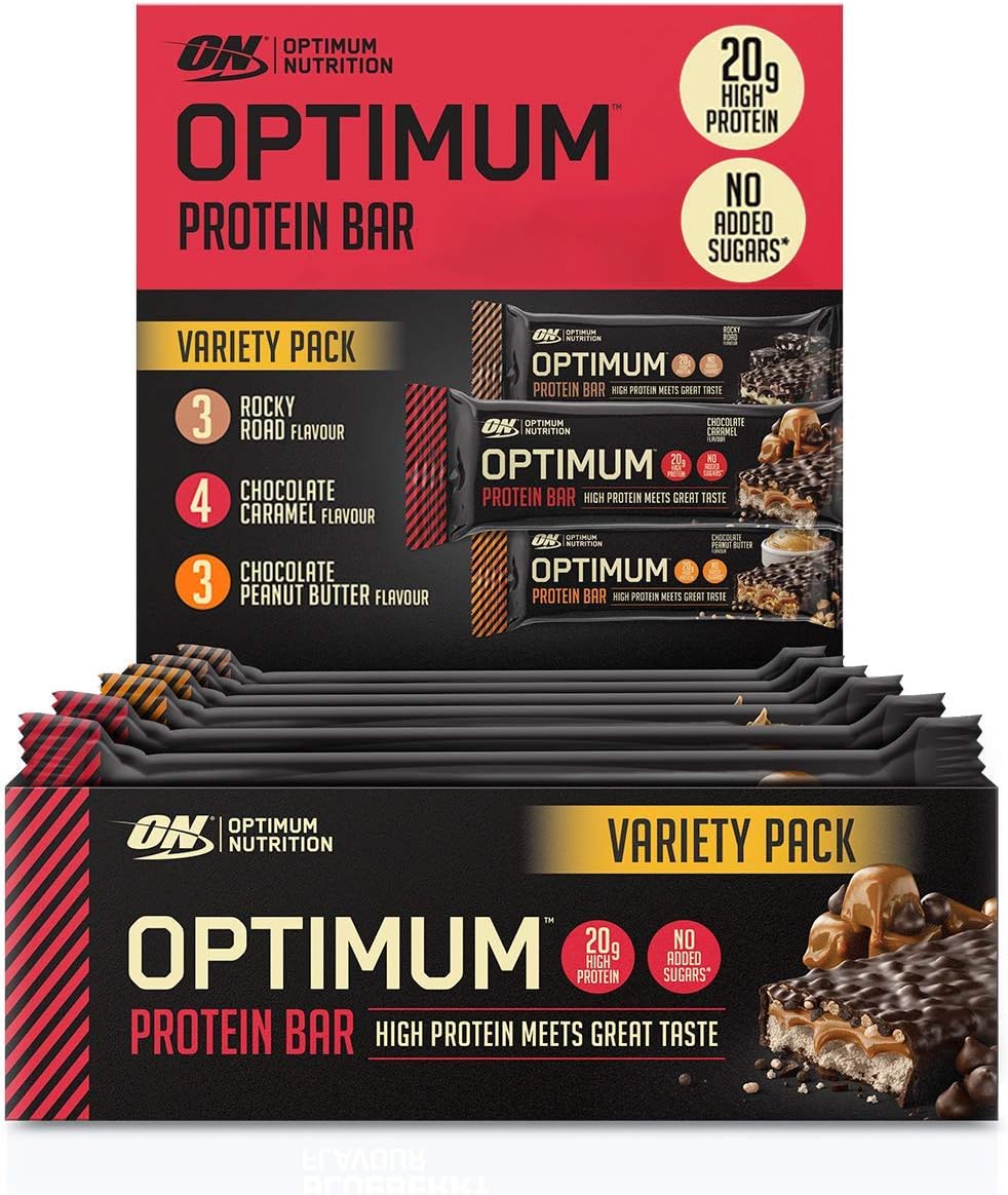 Optimum Nutrition Protein Bar with Whey Protein Isolate, Low Carb High