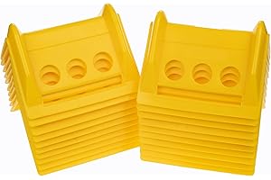 Dailydanny Flatbed Edge Protectors Heavy Duty Corner Tie Down Protectors Tie Down Corner Guard for Cargo Loads Shipping Yellow (20)