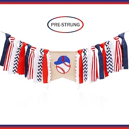 Amazon Com Baseball Highchair Banner Baseball Theme Handmade 1st