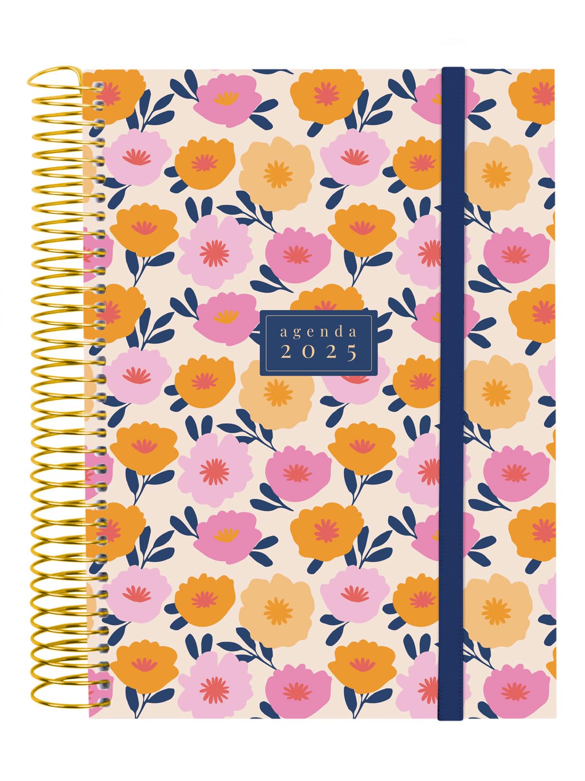 Finocam - Spiral Design Collection 2025 Diary 1 Page per Day January 2025 - December 2025 (12 Months) Italian Gala — image 1