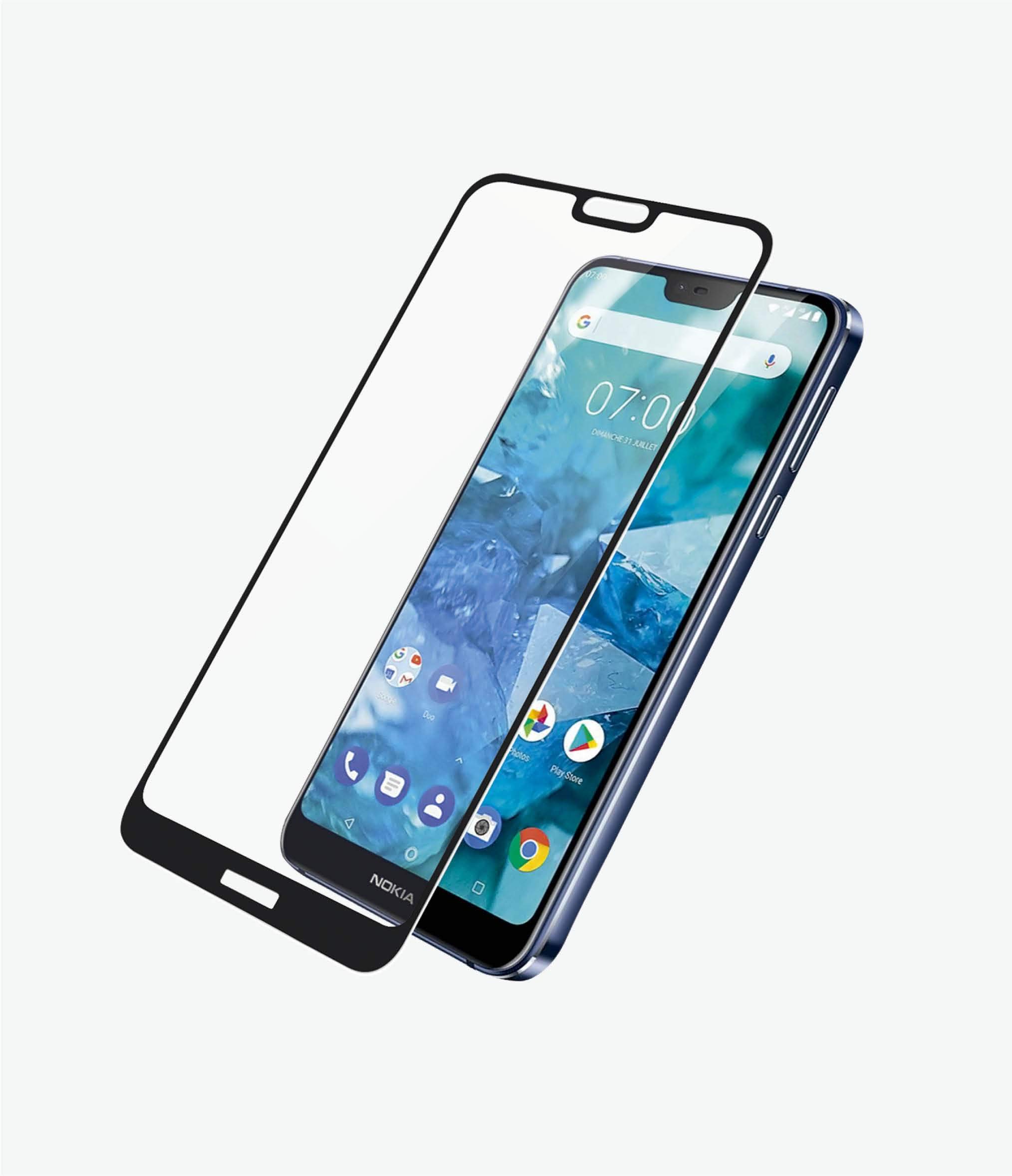 Panzer Glass Edge-to-Edge for Nokia 7.1 - Black