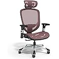 STAPLES Hyken Ergonomic Swivel Task Chair, Adjustable with Breathable Mesh & Lumbar Support, Perfect for Home & Office, Maroon