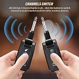 JOYO 5.8GHz Wireless Guitar System JW-02S 4 Channels 6h Battery 20m view 4
