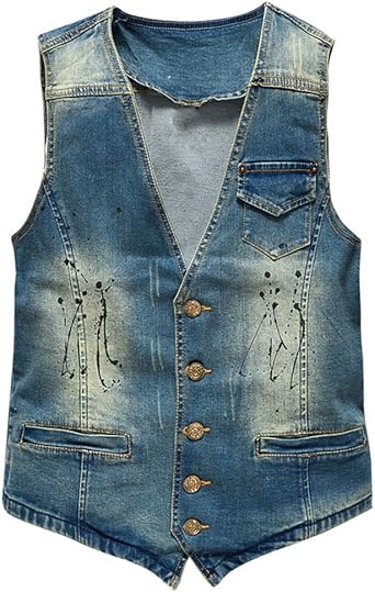 vintage jean vest