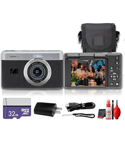 Amazon.com : Kodak PIXPRO C1 Compact Digital Camera (Black) Bundle