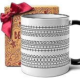 Unique Hidden Message Coffee Mug for Women Men, F This S Mug, Funny Secret Messages Office Coffee mug for Coworkers, Work Besties, Her, Him, Family or Friends, Adult Sarcastic Mugs (black&white) -54