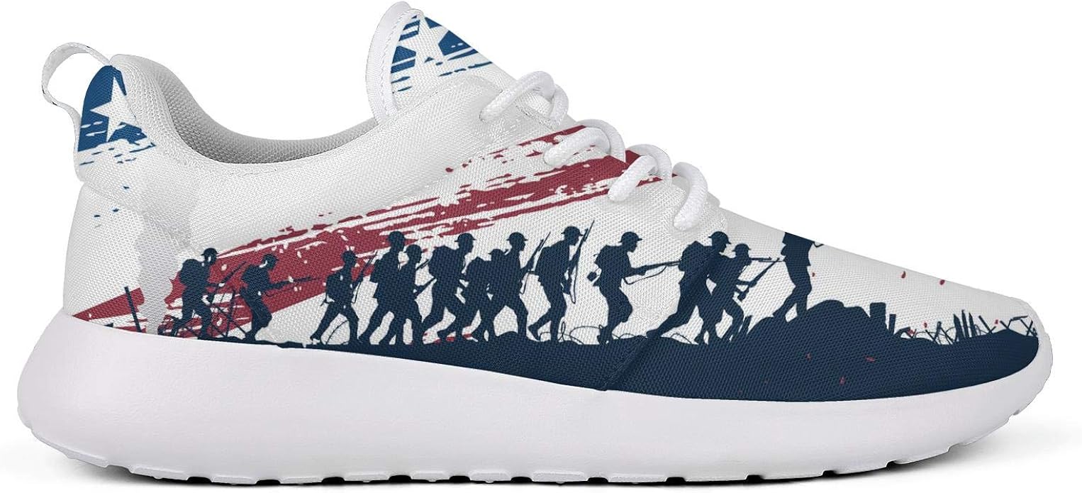 Dhasks Men�s American Flag Colors Abstract Flat Bottom