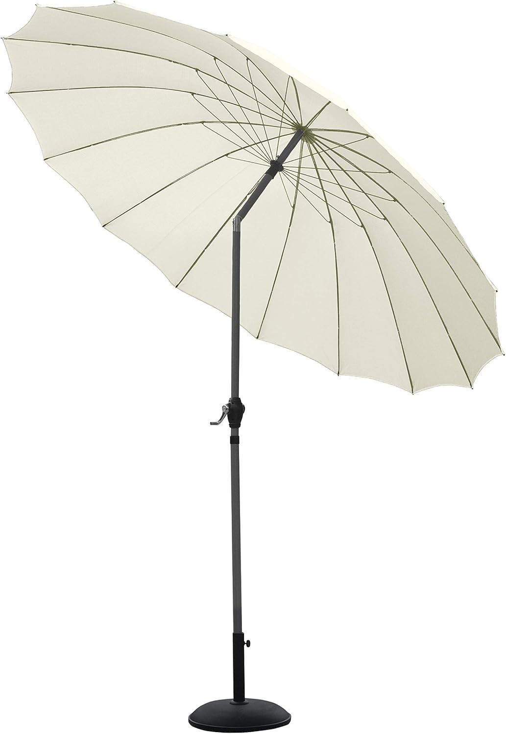 Shanghai 2.7m Parasol Ecru With Crank & Tilt Amazon.co.uk Garden