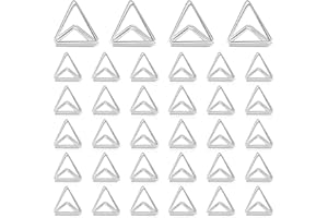 Eersida 60 Pieces Table Number Holder Place Samll Triangle Shape Name Numbers Table Photo Picture Holder Stand Clip for Wedding Baby Shower Party, Suitable for Small Card(Silver)