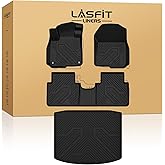 LASFIT Floor Mats & Trunk Mat for Honda CR-V 2017-2022 EX-L/EX/Touring/LX/Special Edition, All Weather Protection TPE Floor Liners 1st & 2nd Row & Cargo Mat in Lower Position (NOT for Hybrid)