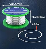 Yiapinn 0.8mm Lead Free Solder Wire Sn99.3 Cu0.7 Rosin Core Electronic view 2