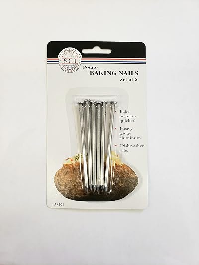 Kitchen Tools Aluminum Baked Potato Nails Set of 6 Spud Baking Tools