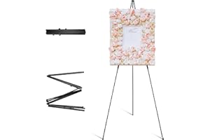 ARTIFY ART SUPPLIES ARTIFY 63" Instant Display Sign Easel Stand, Tripod for Wedding Sign, Posters, Paintings,Canvas and Poster Board, Portable Display Stand for Home School Supplies、Shop and Various Ceremonies