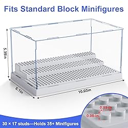 Mlikero Display Case for Minifigures Action Figures