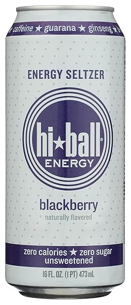 HIBALL ENERGY BLACKBERRY ENERGY SELTZER, 16 FZ
