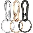 Wikavanli Metal Keychains Keyring Key Chain Ring Clip Holder Organizer for Home Car Keys Key Finder Women Men