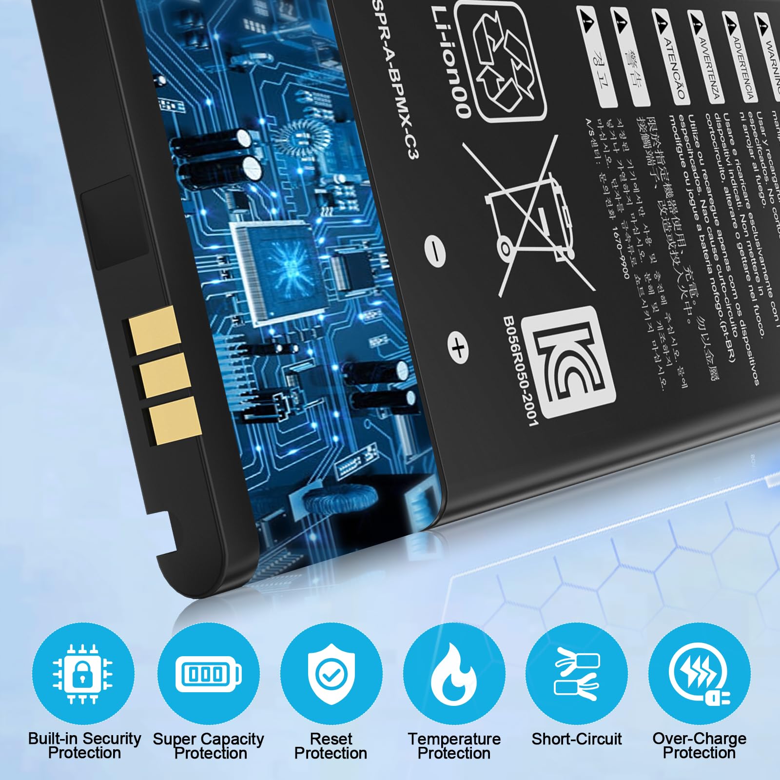 3DS XL Battery,3.7V 1750mAh High Capacity Replacement Battery for Nintendo 3DSXL/New 3DSXL/ 3DS LL/New 3DS LL Console,Includes Tool Kit
