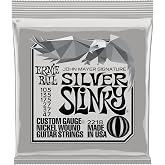 Ernie Ball John Mayer Silver Slinky Nickel Wound Electric Guitar Strings - 10.5-47 Gauge