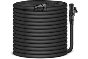 DLOCVN Garden Hose,75FT Pliable Water Hose with Triple Layer 3/4" Fittings Ergonomic Grip Indoor&Outdoor Use Gift for Lawn Car Watering Plants