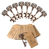 DerBlue 60 PCS Key Bottle Openers,Vintage Skeleton