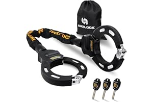 Scooter Lock, 8mm Heavy Duty Bike Chain Locks Anti Theft 75cm (29.5"), Electric Scooter Accessories with Drawstring Bag, for 