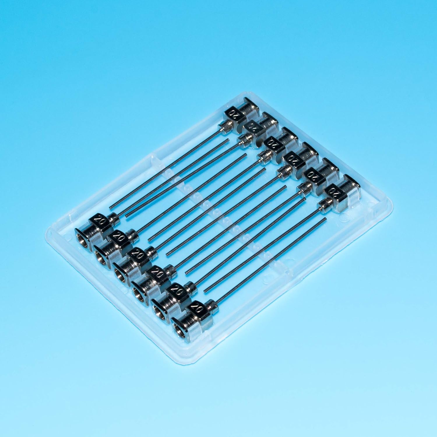 12 Pack 1.5 inch Dispensing Needles 20Ga Stainless Steel Blunt Tip