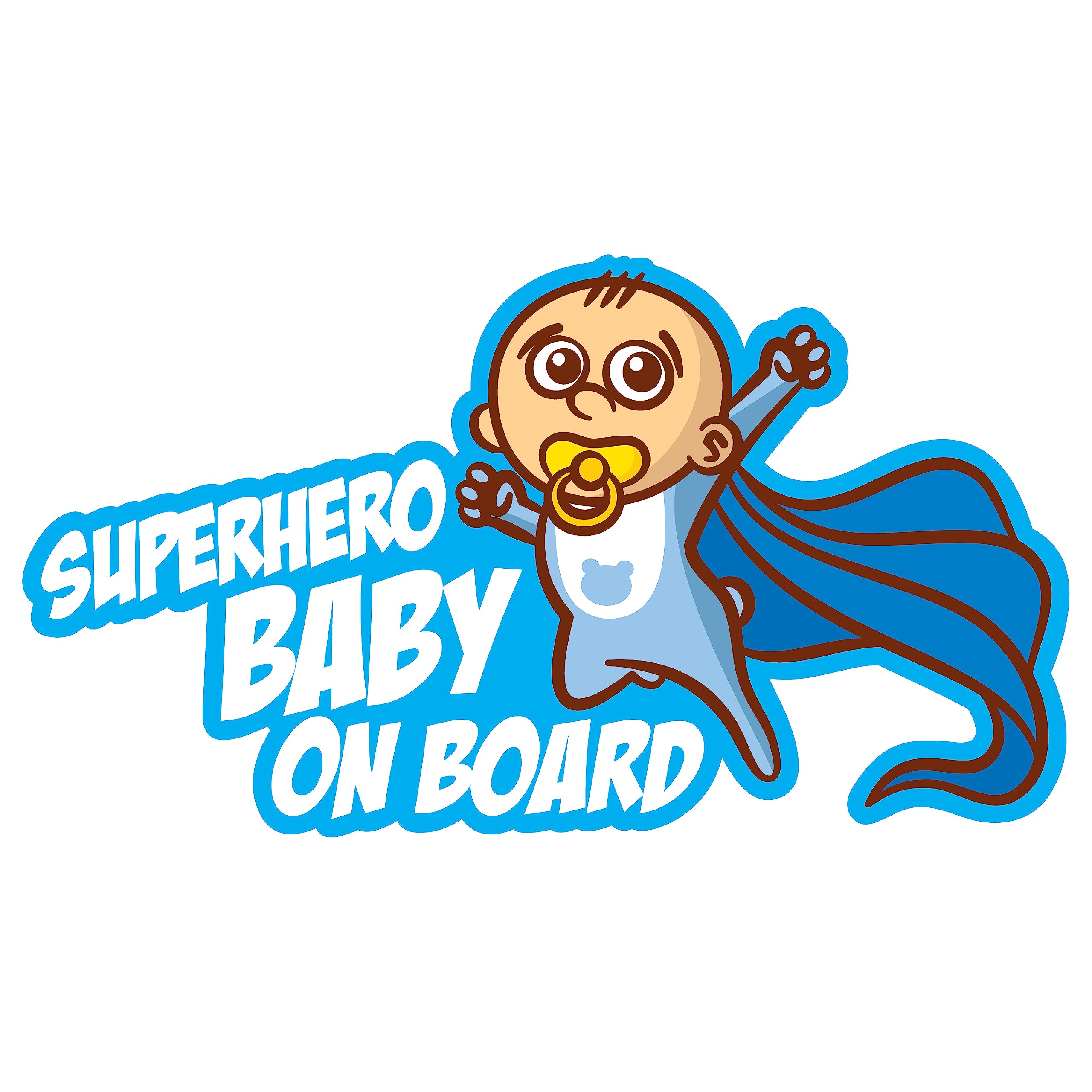 Superhero Baby on Board car Sticker Bumper Sticker boy 220mm x 120mm