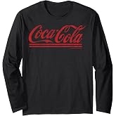 Coca-Cola Distressed Cursive Logo Long Sleeve T-Shirt