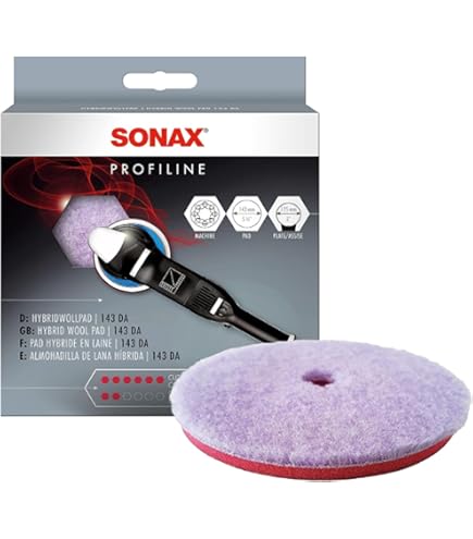 Amazon.com: SONAX Yellow Dual Action Polishing Pad | Medium