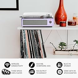 WOCKODER Turntable Vinyl Record Players New Sleek