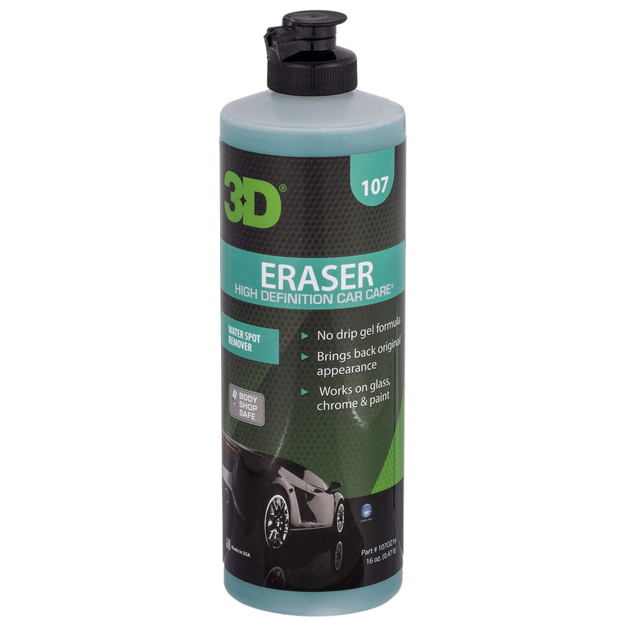 3D Auto Detailing Products Eraser Water Spot Remover 16 Oz