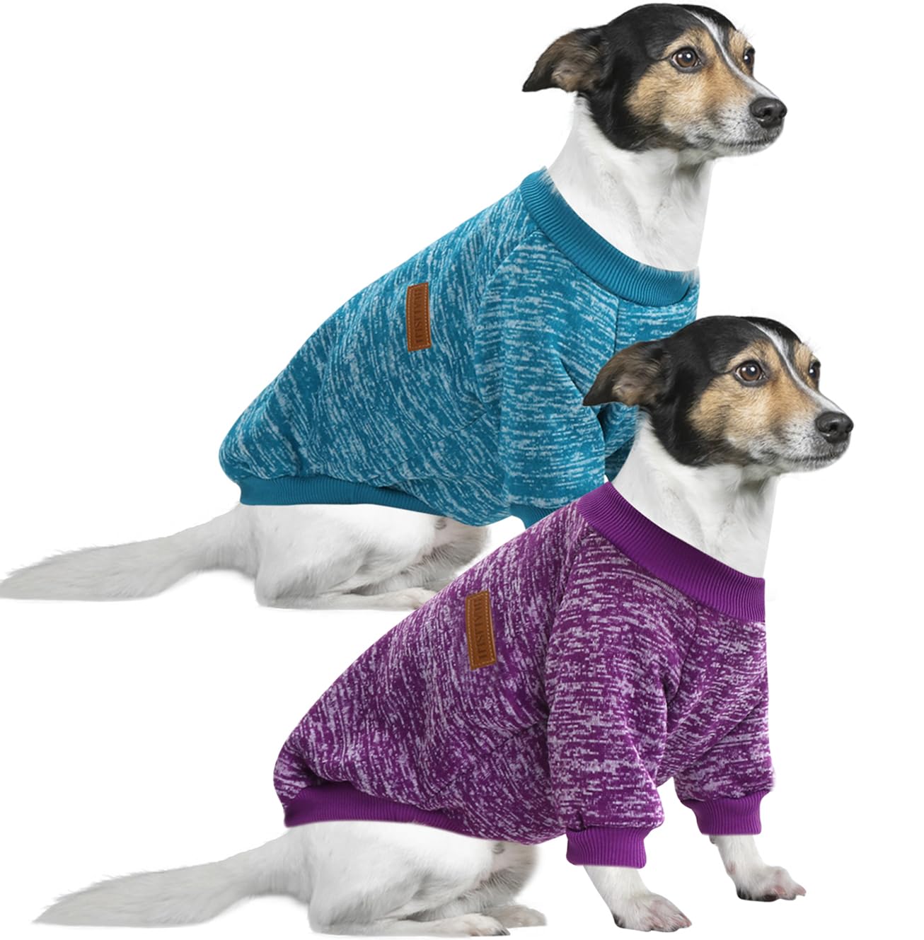 HuaLiSiJi 5XL Dog Hoodies for Large Dogs Jumper Sweatshirt Fleece Inside Soft Cozy Vibrant Colors, Easy On/Off (Blue+Purple, 5XL)