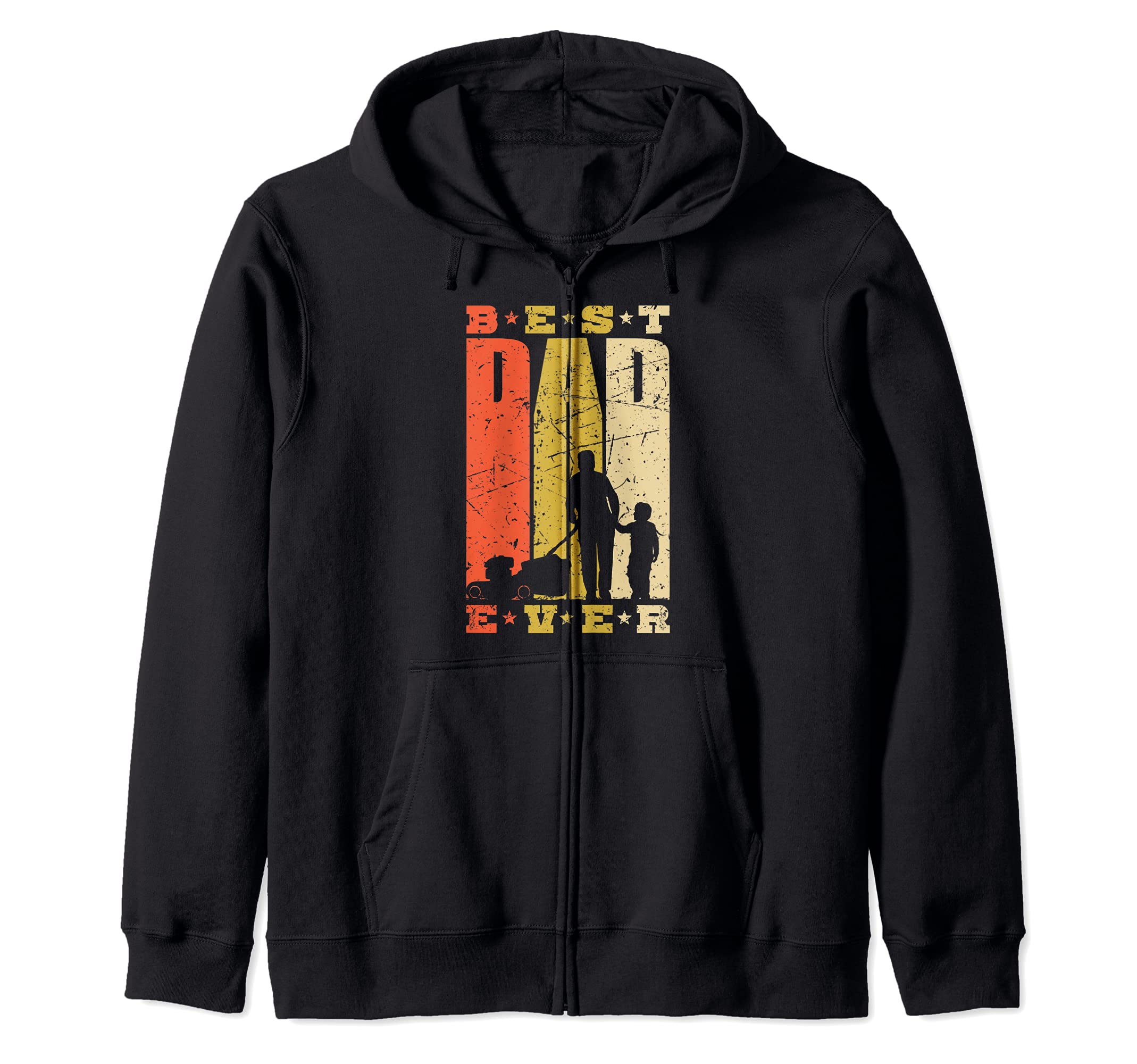Best Dad Ever Dad and Son for Hobby Gardeners Gardening Zip Hoodie