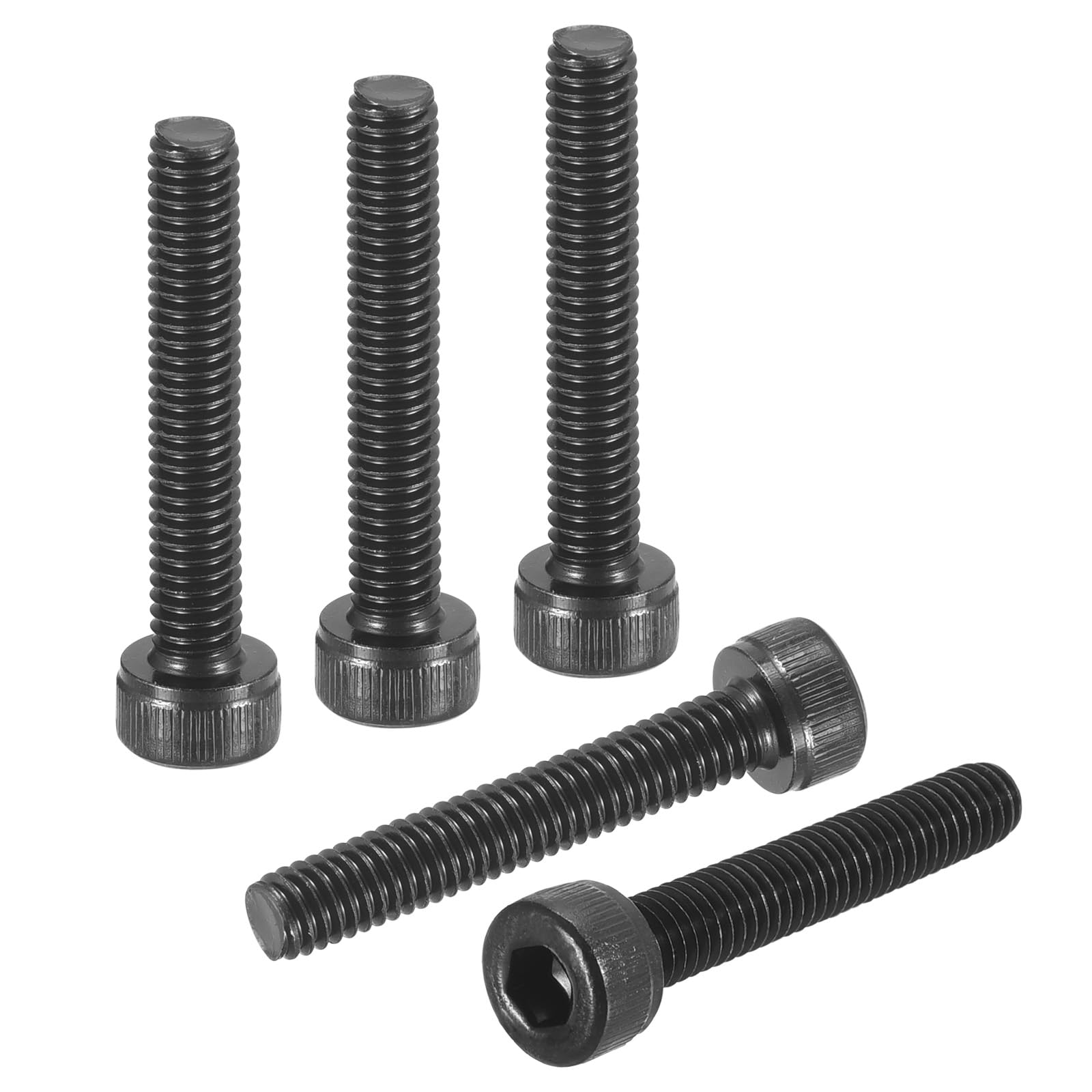 DTGN M4-0.7x25 Socket Head Cap Screws Bolts - 50Pack - Good for Road Bicycle, Mountain Bike, Auto, Motorcycle - Carbon Steel Hex Head Metric Screws, Black