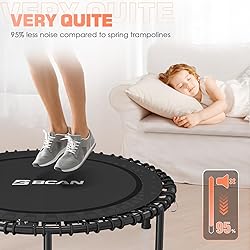 BCAN 40" Adult Fitness Trampoline with Durable
