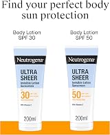Neutrogena Ultra Sheer SPF50 Hydrating Lotion Sunscreen 200ml view 8