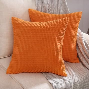 Amazon Com Miulee Pack Of 2 Decorative Throw Pillow Covers Soft