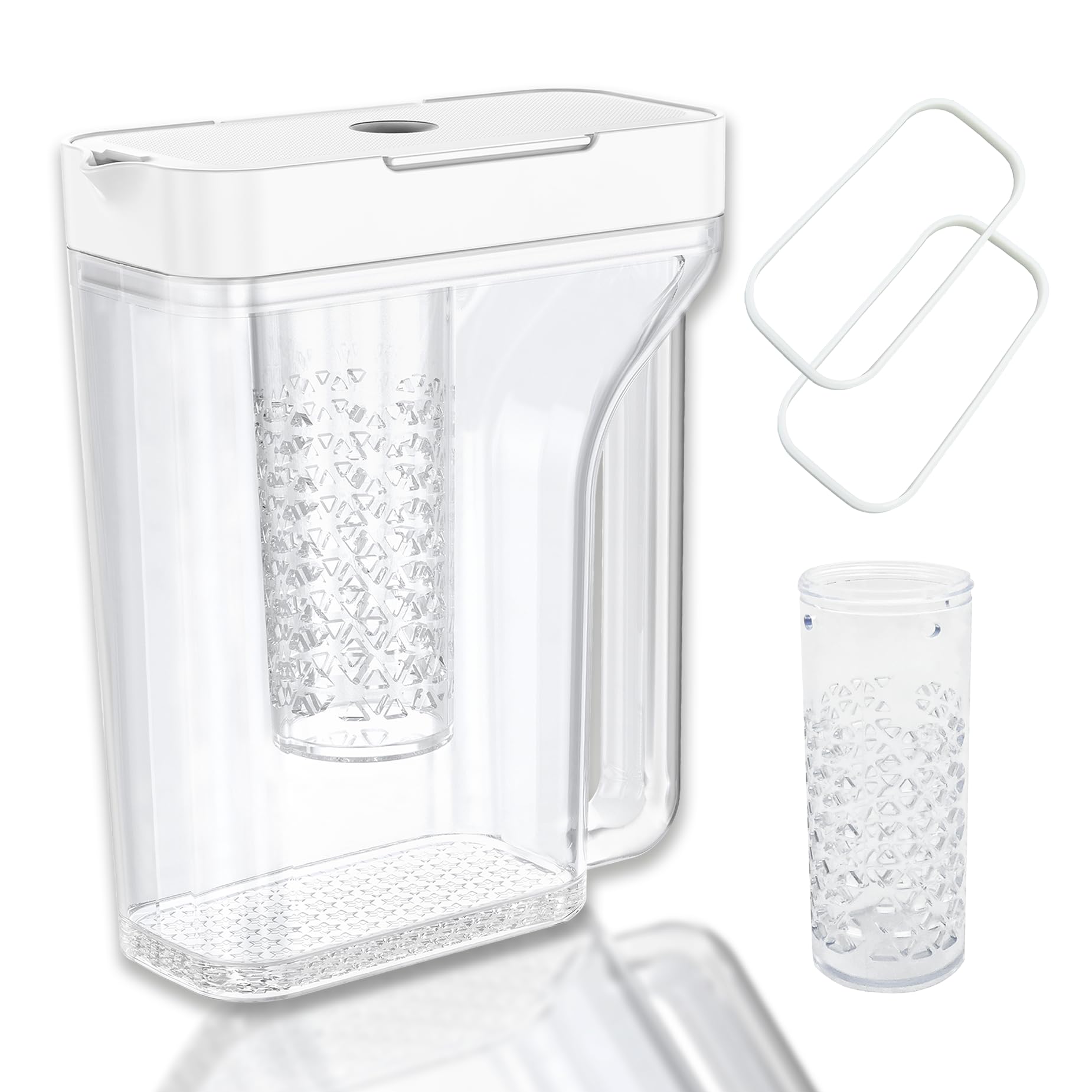 Photo 1 of Upgrade DA97-17395A Refrigerator Water Reservoir/Pitcher Compatible with SAMSUNG Water Pitcher for Fridge Door Replacement Samsung Fridge Water Pitcher, Free with 2 extra sealing rings and 1 Strainer