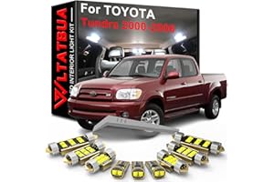 LED Interior Light Kit Package Replacement for TOYOTA Tundra 2000 2001 2002 2003 2004 2005 2006, Super Bright 6000K White Bul