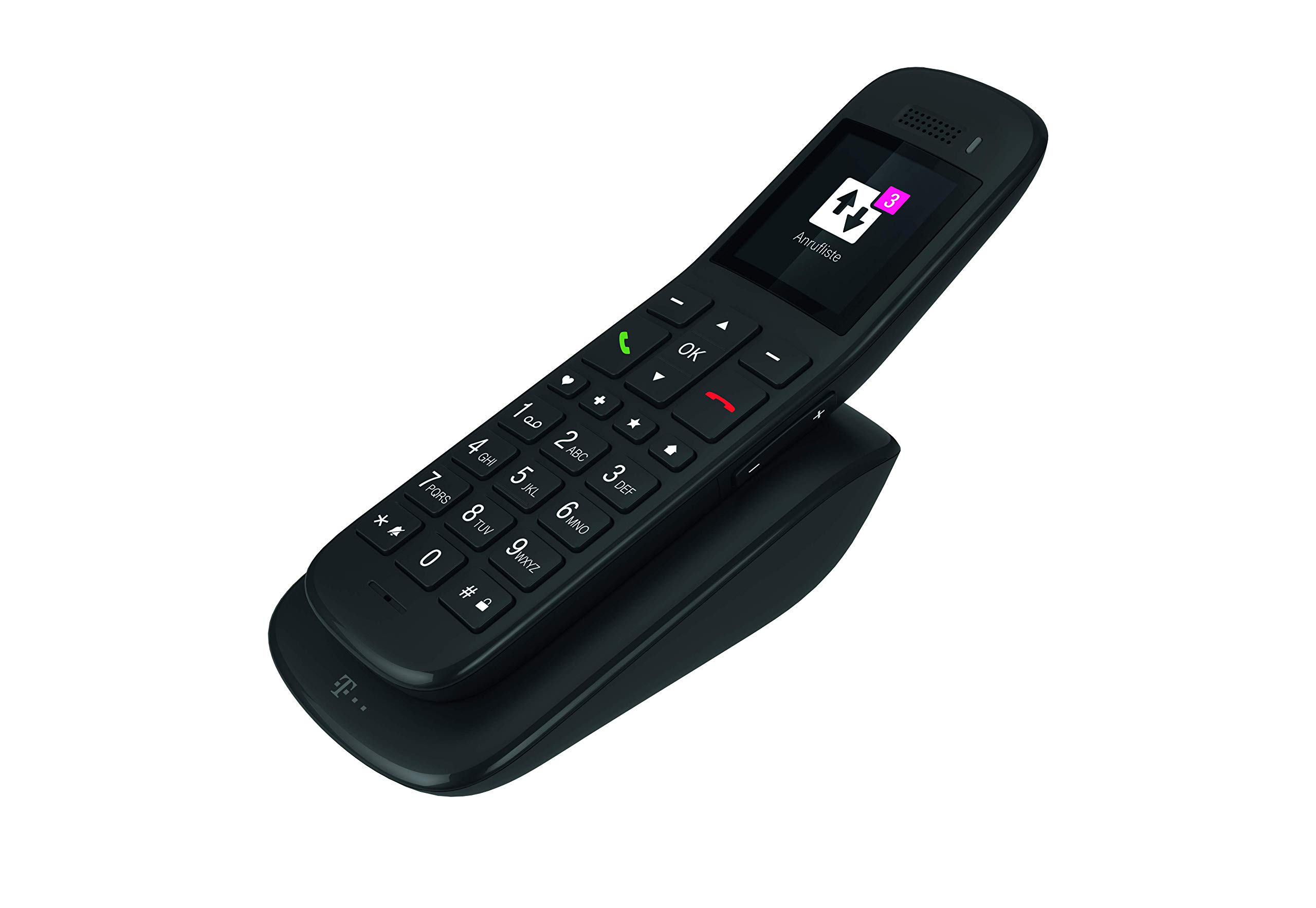 Telekom Speedphone 32 Black 2 Inch Landline Telephone Wireless DECT Base HD Voice