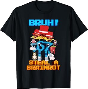 67 Six Seven 6-7 - Funny Steal Brainrot Kids Gaming Meme T-Shirt