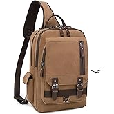 mygreen Canvas Cross Body Messenger Bag Shoulder Sling Backpack Travel Rucksack