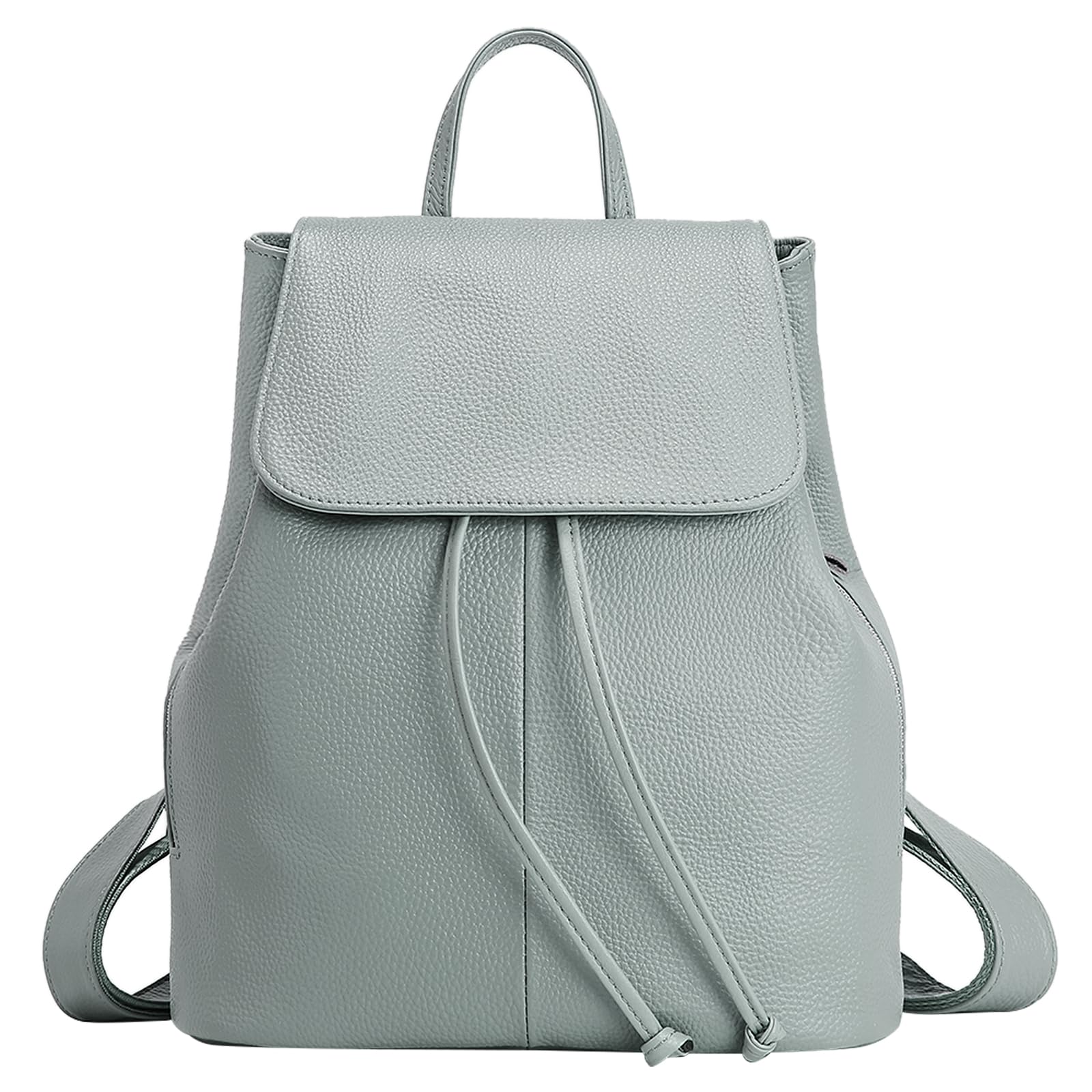 Photo 1 of BOYATU Leather Backpack Purse for Women: Ladies Travel Fashion Back Pack - Genuine Leather Bag Casual Handbags for Work (Blue)