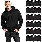 BILLIONHATS 24 Pack Wholesale Fleece Hoodies, Full Zip & Pullover, Assorted Sizes, Cotton Blend, Men Women, Shelter Donation