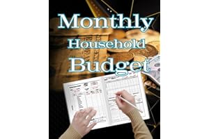 Monthly Household Budget Planner: Home finance organizer for tracking your budget/Essential financial organizer for managing assets and planning monthly family and personal budgets