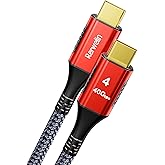 240W for Thunderbolt 4 Cable 3.3FT, 4FT 5FT 6.6FT 10FT 15FT, 40Gbps USB 4 Cable, 8K@60Hz, 4K@144Hz USB C Display Cable for iPhone 17, Mac mini M4, Docking, eGPU, SSD, Surface Pro, MacBook Pro
