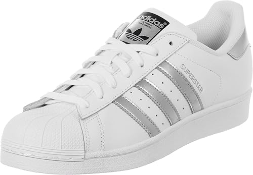 adidas Unisex-Erwachsene Superstar Low-Top, Weiß (Ftwr White/Silver Met./Core Black Ftwr White/Silver Met./Core Black), 49 EU