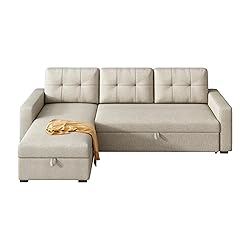 YOPTO L-Shape Reversible Sectional Sleeper Sofa Bed
